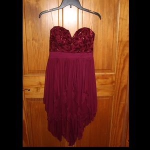 Maroon formal dress